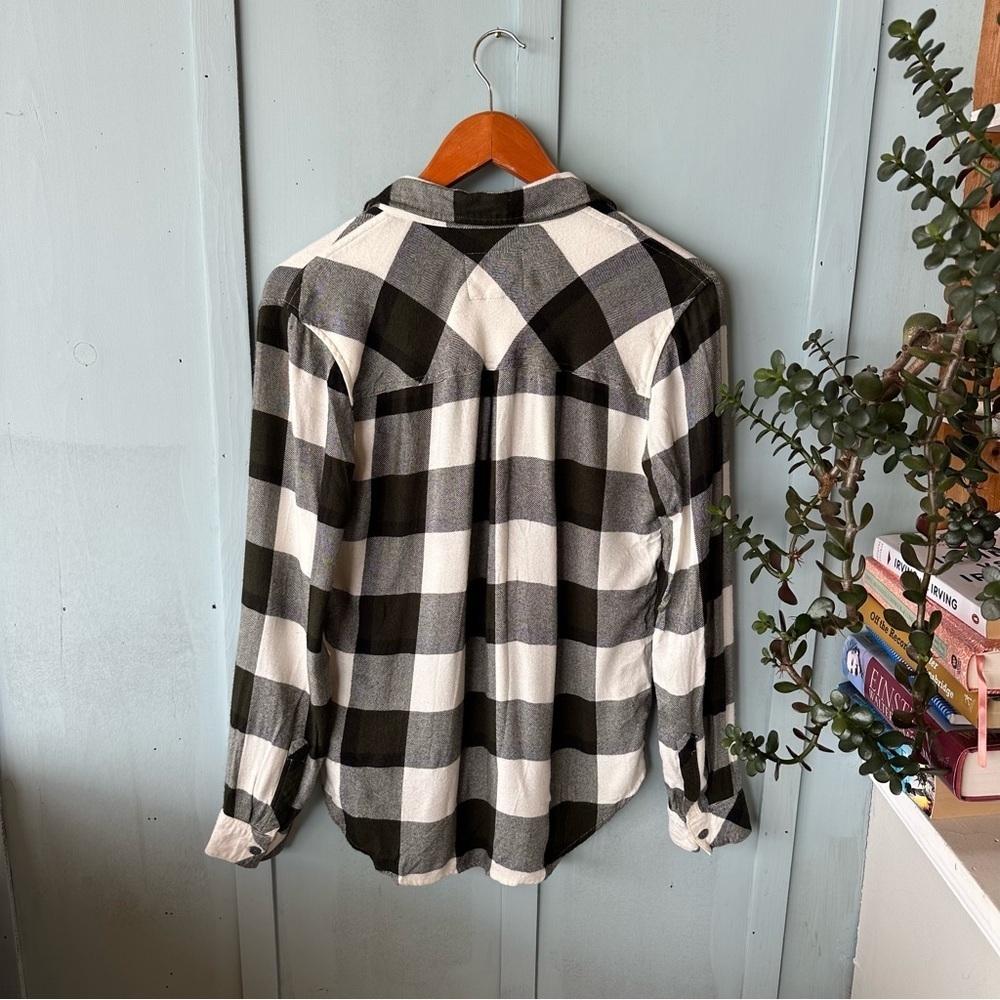 Rails Signature Hunter Shirt in Rosemary Onyx Sz Small - Picture 4 of 9